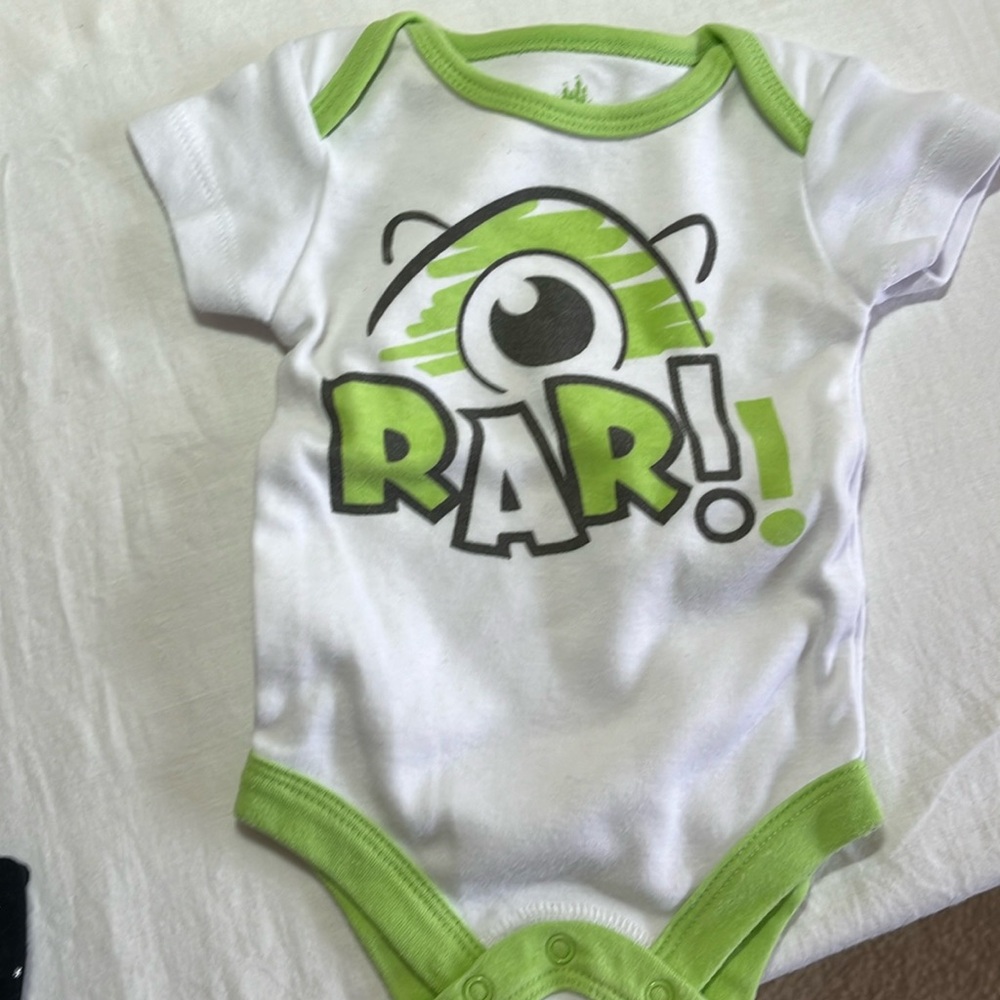 Newborn Monsters Inc onesie